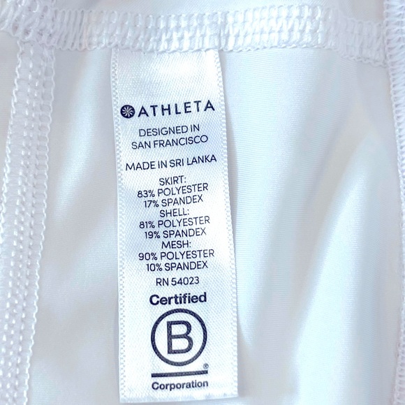 Athleta Momentum White Tennis Short Skirt Skirt Casual Athletic - Picture 13 of 14